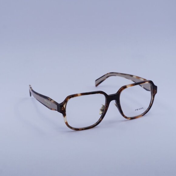 Prada PRB07VD 07R1O1 Eyeglasses Havana Caramel 56mm Square Frame - Picture 4 of 10